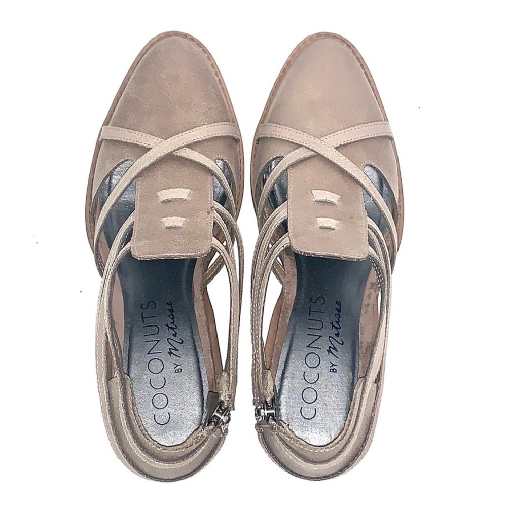 Coconuts by Matisse Charcoal Gray Ankle Booties 1.5” Heel Side Zip Size 8.5 - Picture 4 of 8